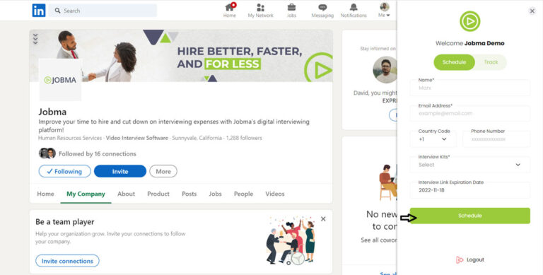 Make your workflow easier with Jobma Chrome Extension!