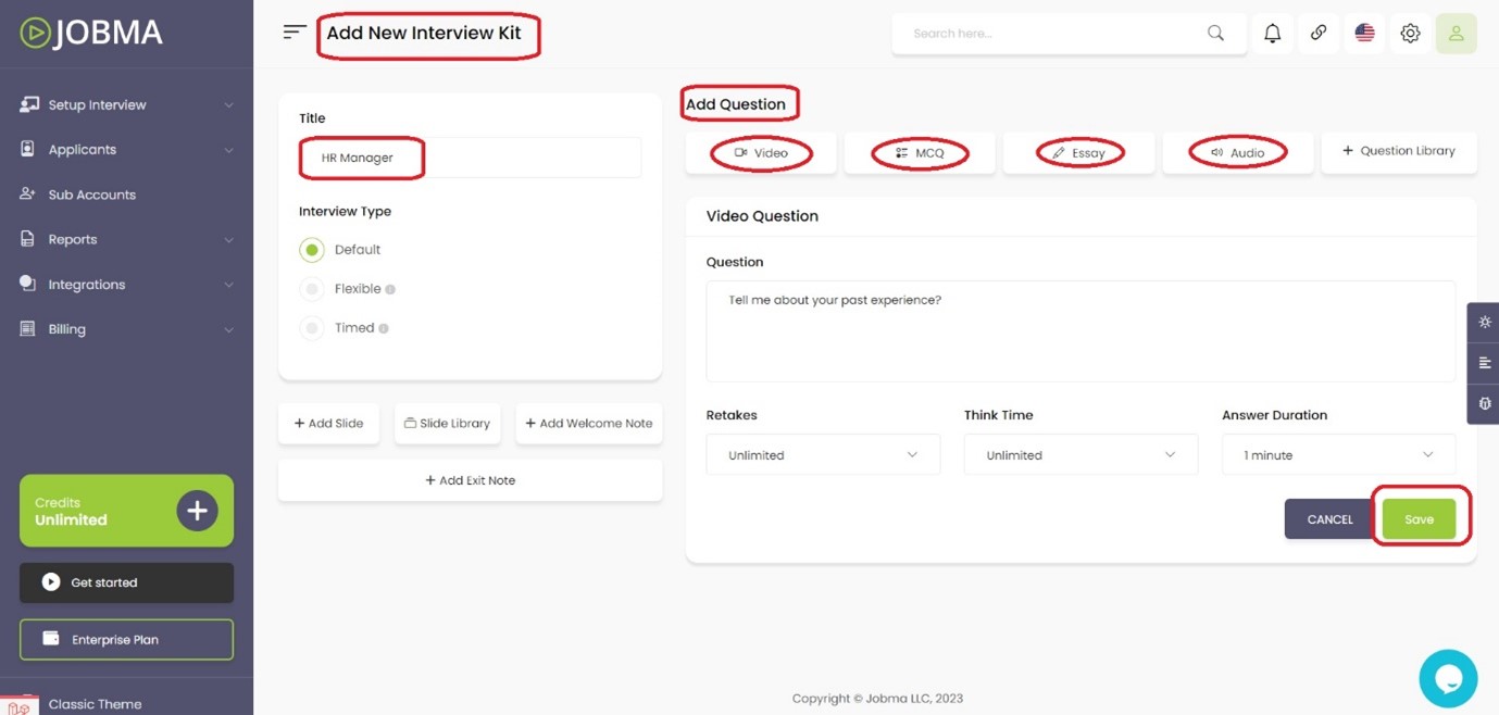 jobma- best video interview software