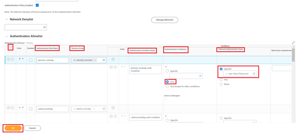 Validate Authentication Policy