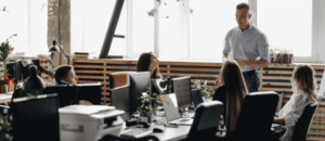 Hiring team collaborating on long-term talent acquisition planning