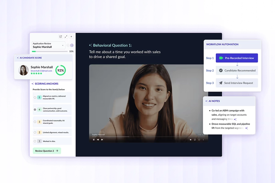 VidCruiter focuses on structured interview coordination and automated evaluation workflows