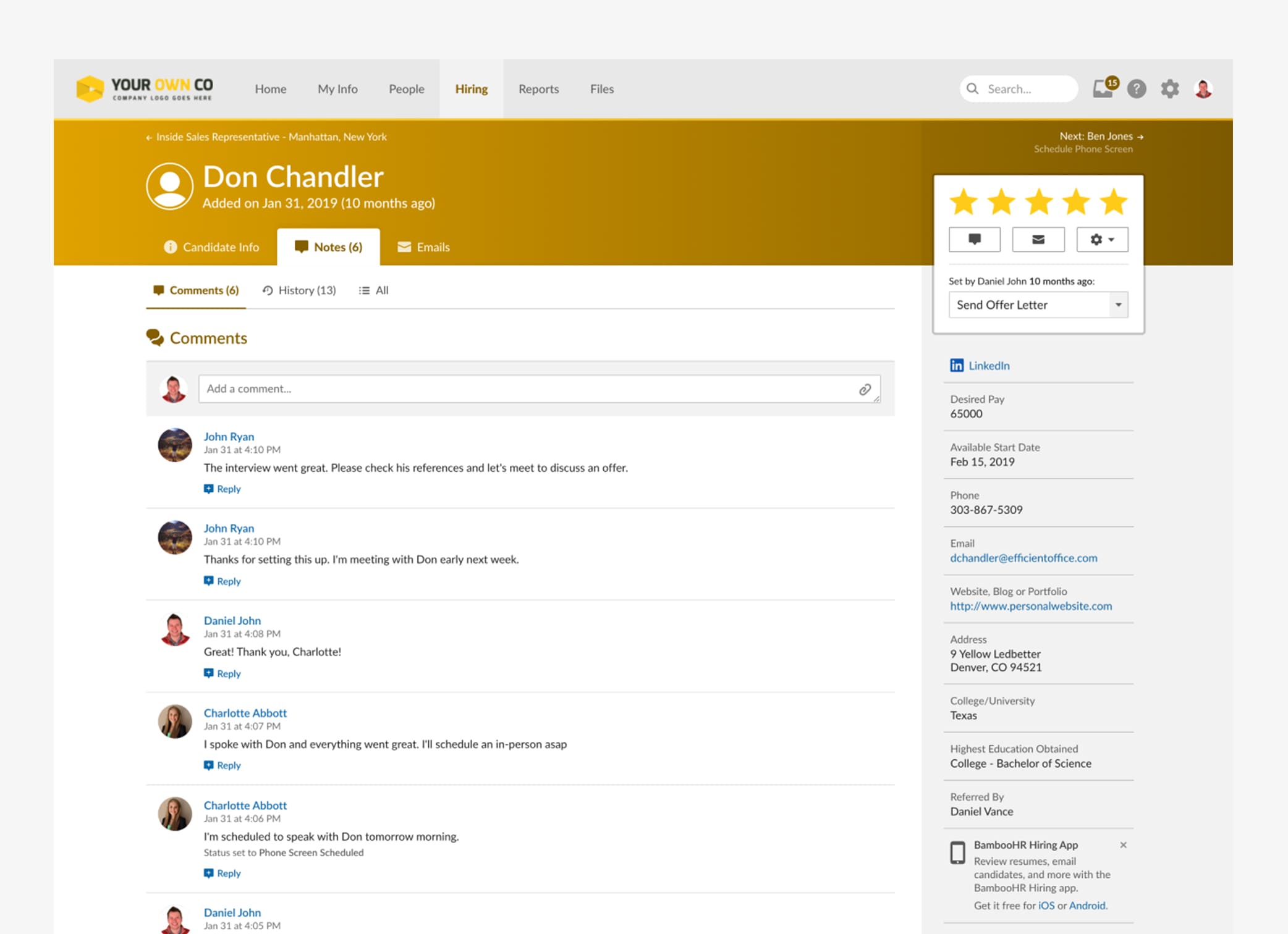 Jobma Integrates with BambooHR