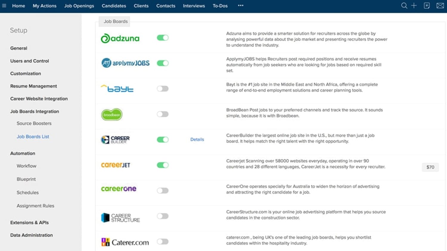 Jobma Integrates with Zoho Recruit